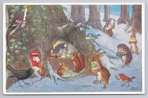 Molly brett postcard - brett, woodland