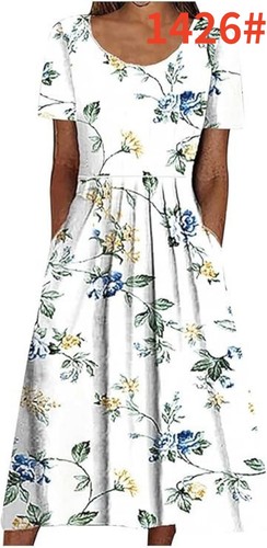 Womens short sleeve boho - short, loose