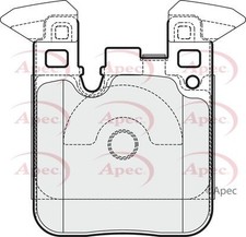 APEC Rear Brake Pad Set for