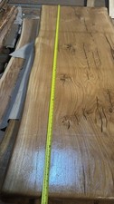Oak table with metal - , legs