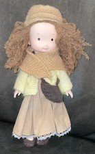 Doll With Wool Hair,  10 "