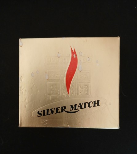 Vintage silver match lighter - silver,