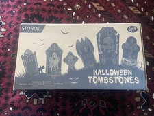 Halloween Polystyrene 6 Piece Tombstones props party 40x21cm