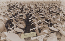 UNUSUAL OLD PHOTO MEN MUSICAL INSTRUMENT BAND TRUMPET MUSIC BERLIN GERMAN LL 235