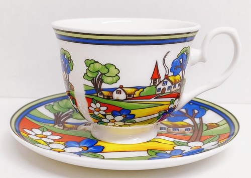 Village art deco tea - village, &