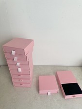 Job Lot 10 Pink Jewelry Boxes