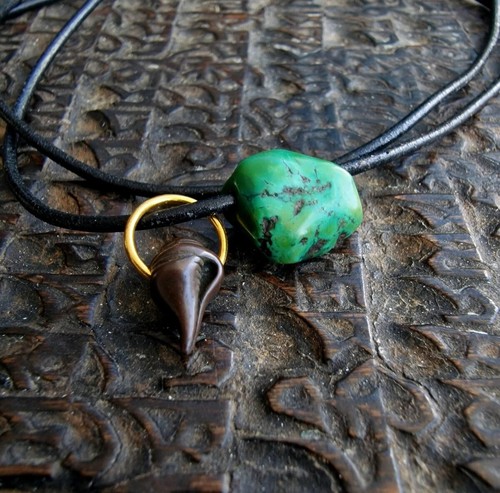 Unique turquoise amulet - unique,