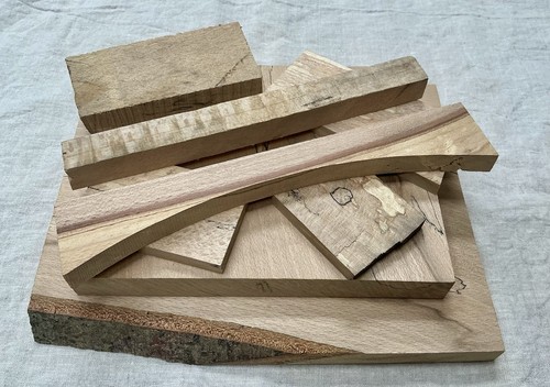 Bundle pieces of spalted - 8,
