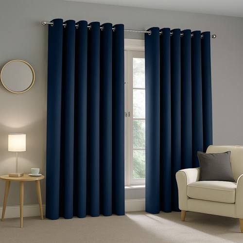 2pcs blackout curtains eyelet - 2pcs,