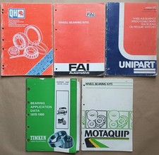 Job Lot Wheel Bearings Parts Catalogues - Unipart QH FAI Motaquip Timken