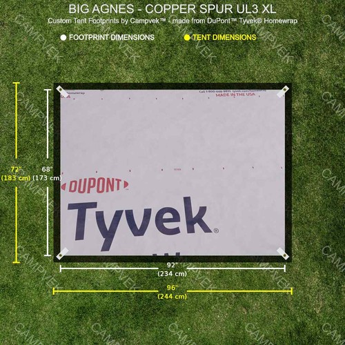 Tyvek footprint for the - for,