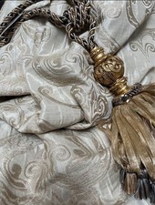 Heavy Damask Curtains 82”d x