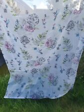 Sheer Net Voile Curtain Panel Printed Home Decor Cafe Kitchen Floral Decoration