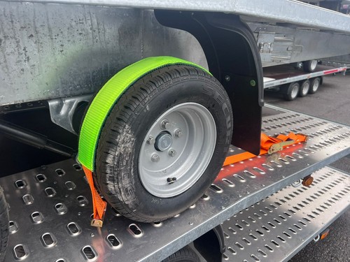 Orange car recovery truck - orange,