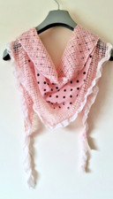 LADIES PINK TRIANGLE SCARF