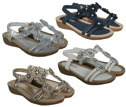 Ladies womens elasticated low - womens,