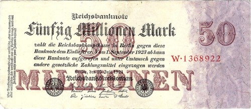 Reichsbanknote million mark - million,