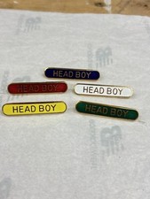 Head Boy Bar School Pin Badge-