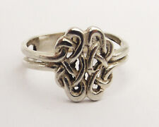 Sterling silver ring pretty Celtic knot design size L