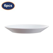 Soup Plate Luminarc Harena Opal Glass 23cm Pasta Serving Dish 6pc Microwave Safe