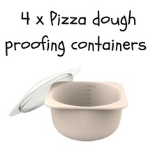 4x Silicone Dough Proofing Bowls 700ml & Lids – Bread & Pizza Dough ooni 
