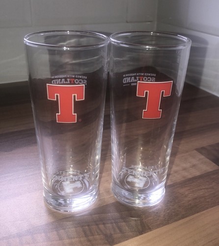 Tennents half pint glasses - pint,