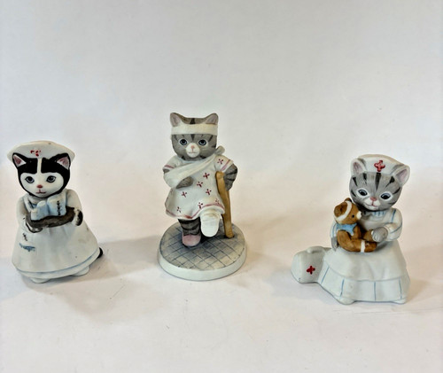 Kitty cucumber figurine set - figurine,