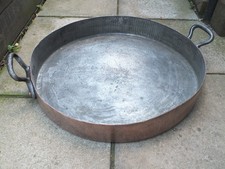 MASSIVE ANTIQUE COPPER PAN