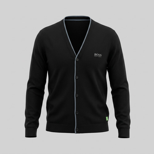 Hugo boss cardigan wool black - hugo,