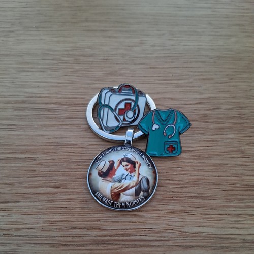 Nurse keyring and two medical