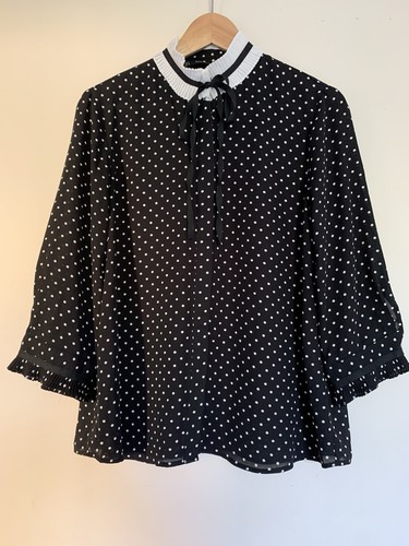 Zara black and - , polka
