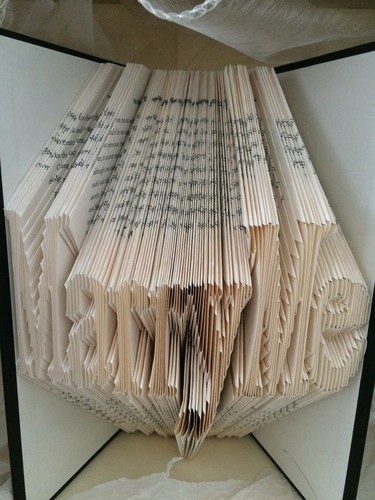 Book folding art pattern - art,