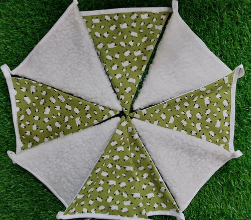 Sheep fleece green fabric - fleece,,