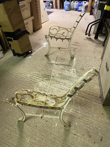 Wrought iron bench ends - wrought,