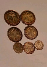 1929 maundy Set - George V British Silver Coins  plus more