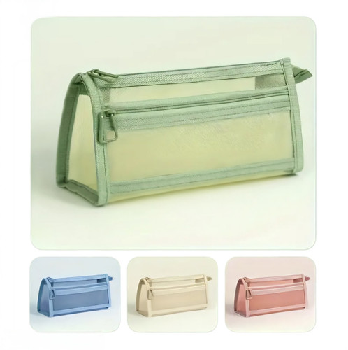 Clear mesh pencil case handle - mesh,