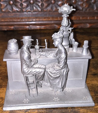 Franklin Mint 1977 The Soda Fountain by Albert Ciriaco Ltd Ed Pewter Figurine