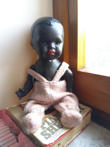 Antique full head - full, doll