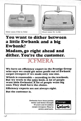 Ewbank carpet sweeper advert - sweeper,