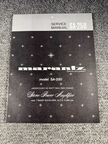 Marantz model 250 stereo - marantz,