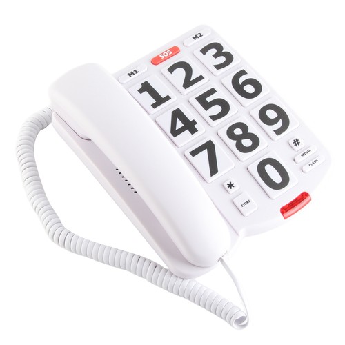 Elderly landline phone - elderly,
