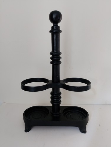 Cast iron wine bottle - cast, stand