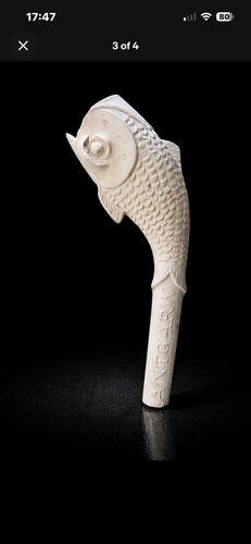 Vintage clay tobacco pipe job - clay,