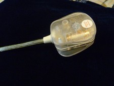 UK 13A TRANSPARENT PLUG TOP MAINS 13 AMP 3 PIN CLEAR SEE THROUGH