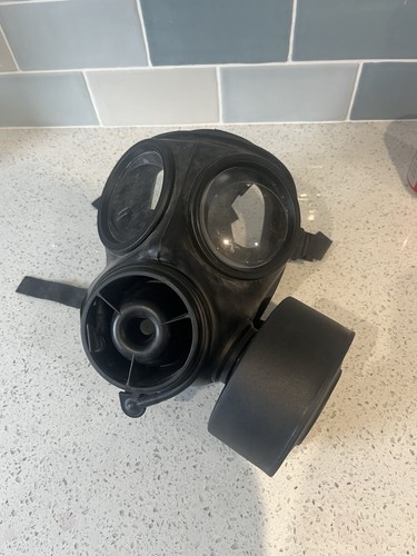 Black respirator features dual - black,