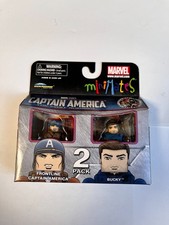 MARVEL MINIMATES AVENGERS SERIES FRONTLINE CAPTAIN AMERICA & BUCKY FIGURES SET