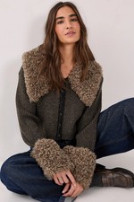 Nastygal Olive Cardigan Womens