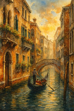Venice Italy Gondola Canal