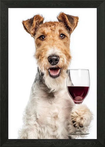 Wire fox terrier - terrier, wine