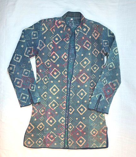 Vintage indigo block print - indigo,